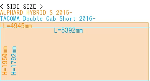 #ALPHARD HYBRID S 2015- + TACOMA Double Cab Short 2016-